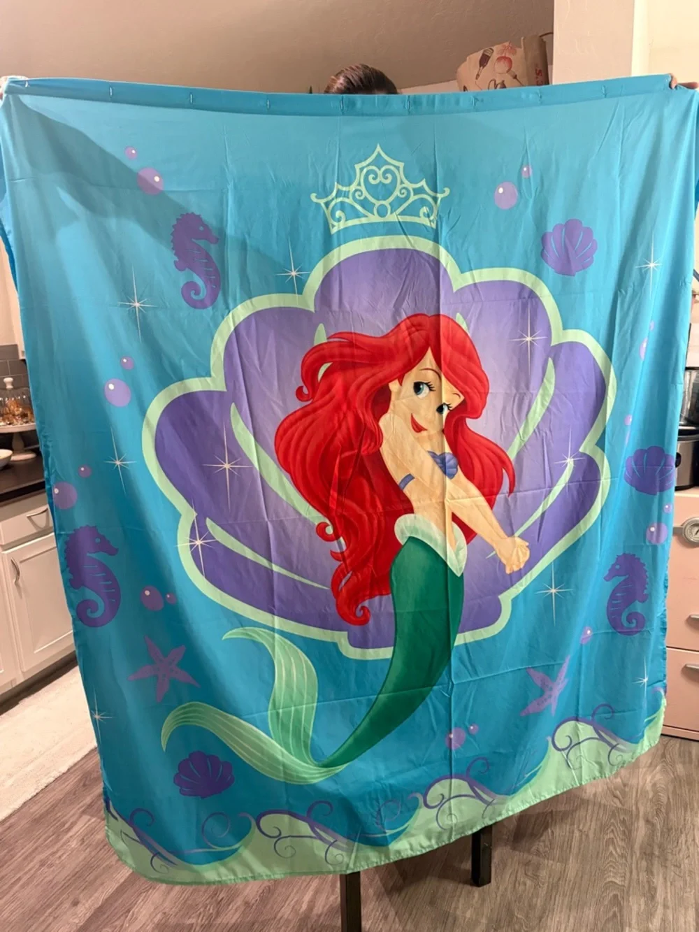 Disney The Little Mermaid Blue and Purple Kids Bath Set